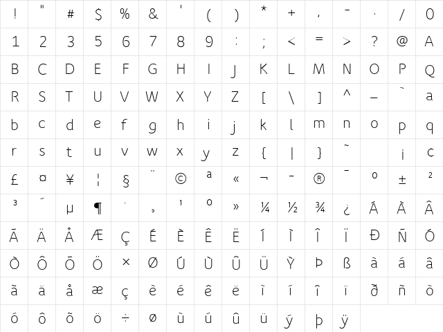 SpeakTF-Regular Regular font glyphpreview