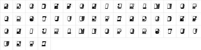 Oysters Abstract Italic font glyphpreview