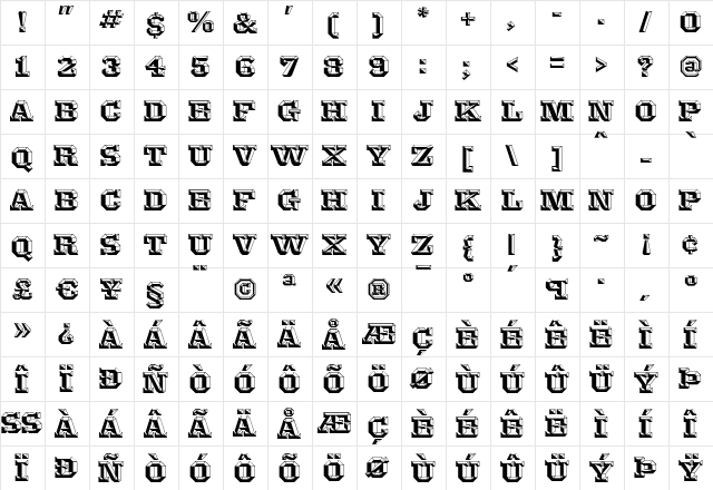 Knox Regular font glyphpreview