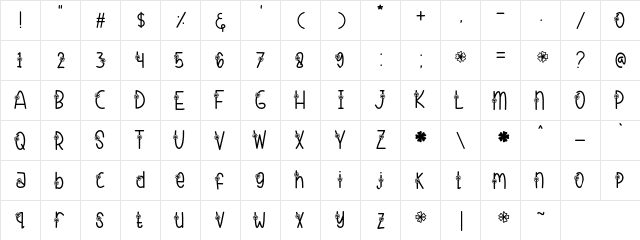 Flowa Regular font glyphpreview