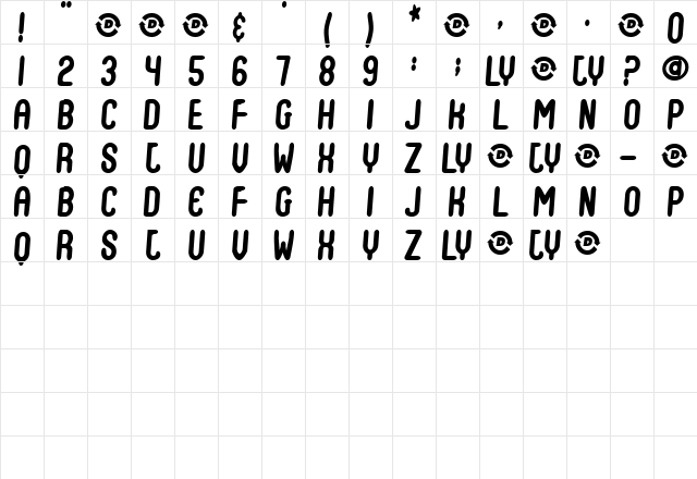 Scout Regular font glyphpreview