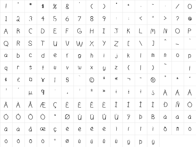 Seasons 1 Italic font glyphpreview