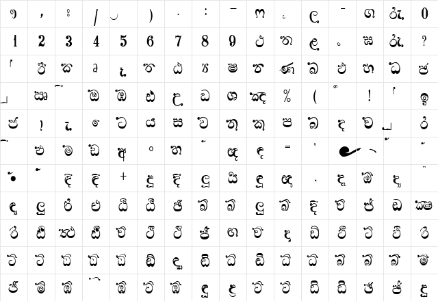 DL-MANO**. Normal font glyphpreview