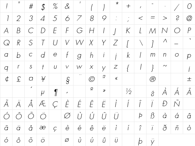 Loving 8 Regular font glyphpreview