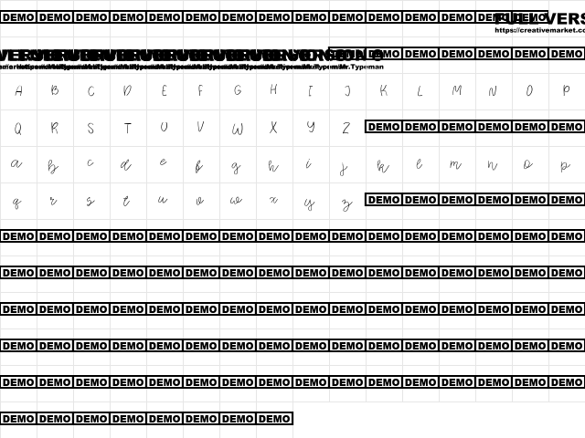 Yugen Regular font glyphpreview