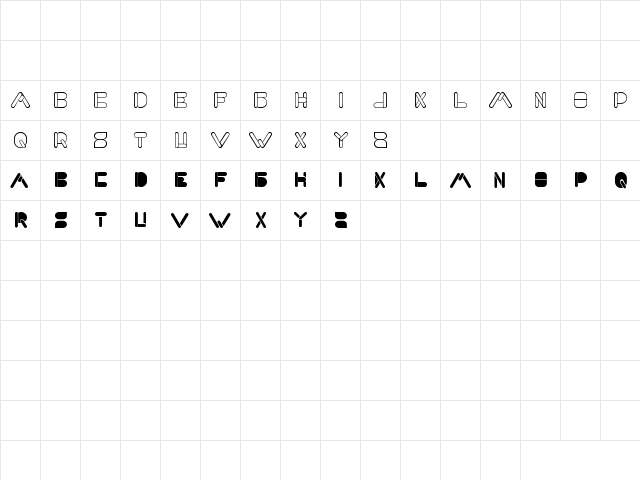 MAXIMUM KILOMETER Regular font glyphpreview