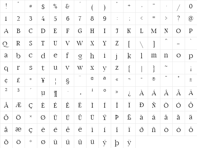 FogtwoNo5 Regular font glyphpreview