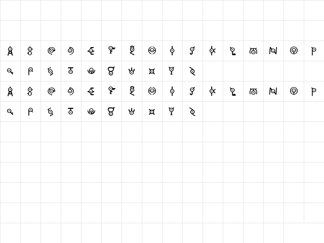 annone Regular font glyphpreview