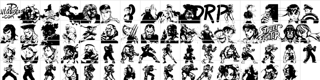 Super Street Fighter Hyper Fonting Regular font glyphpreview