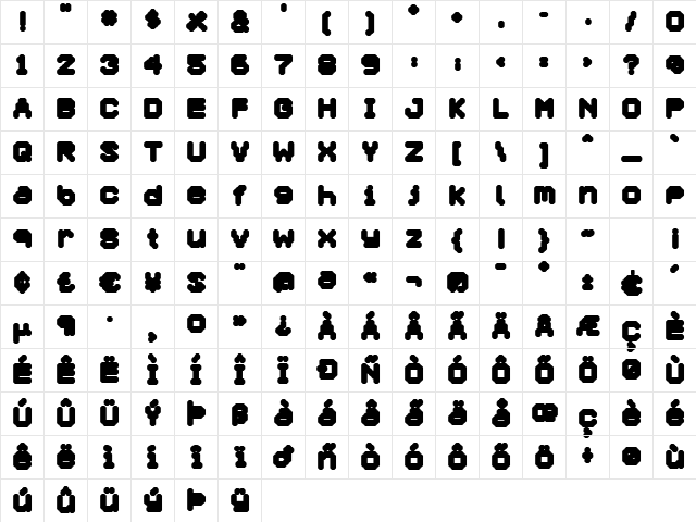 Selector ExtraBold font glyphpreview