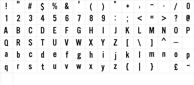 Solo En Cines Regular font glyphpreview