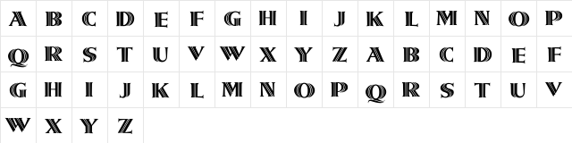 Sherrington Regular font glyphpreview