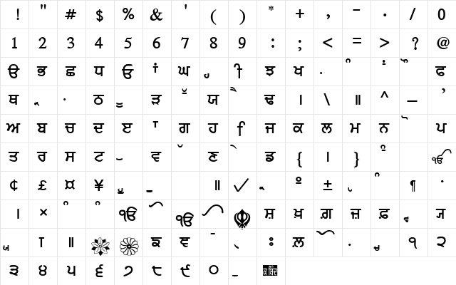 SamtolHeavy Regular font glyphpreview