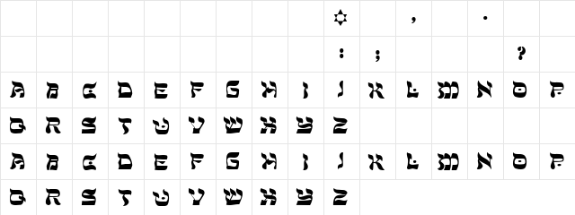 Quest Regular font glyphpreview