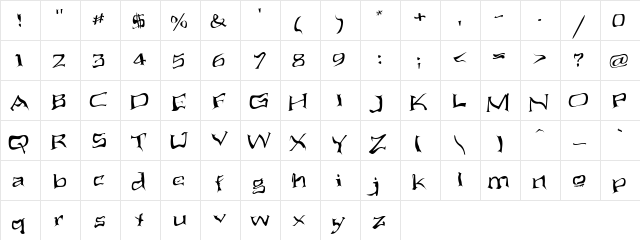 Melt Satus Regular font glyphpreview