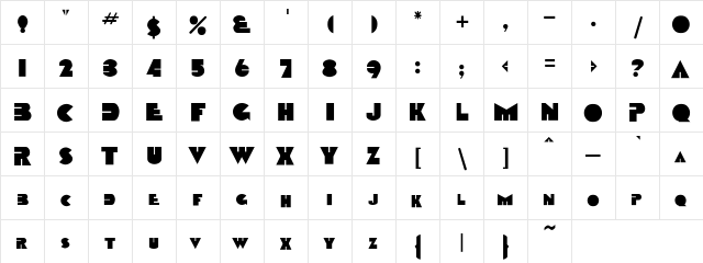 Devandra Regular font glyphpreview