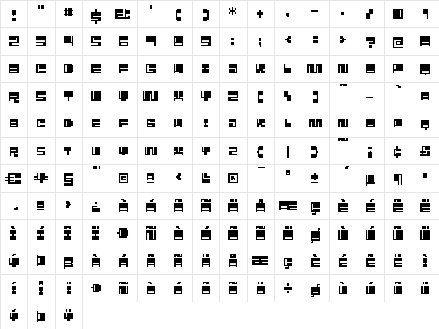 Mezcal-SmallCaps Regular font glyphpreview