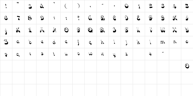 TradeWindSSK Regular font glyphpreview