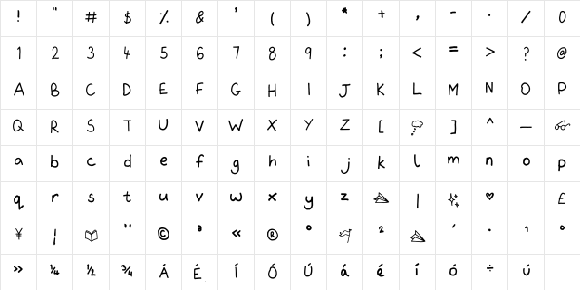 Frawley Regular font glyphpreview