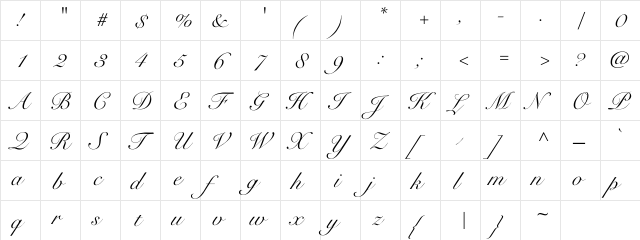 Fleur Light Regular font glyphpreview