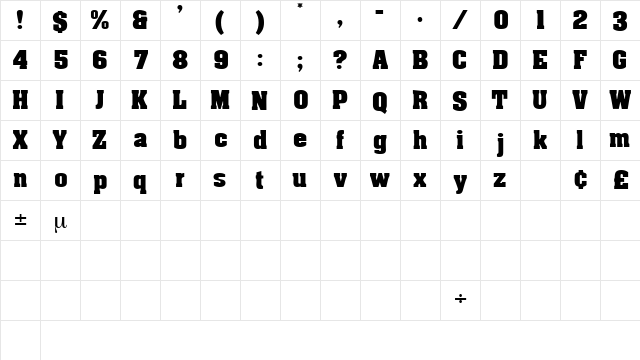 EuphemiaDisplaySSK Regular font glyphpreview