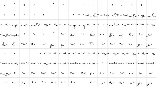 Sudsakorn - Personal Use Regular font glyphpreview