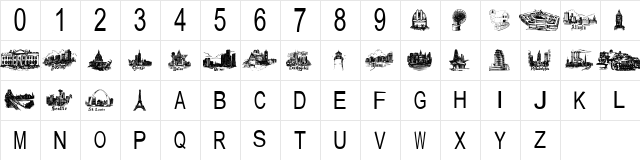 tungfont building Regular font glyphpreview