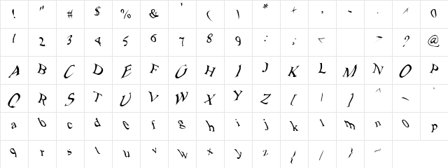 Fantasy Regular font glyphpreview