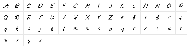 Enphand Regular font glyphpreview