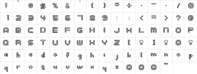 digitalisMAN Regular font glyphpreview