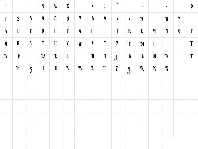 She Talks 2 Regular font glyphpreview