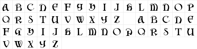 Darkenstone Regular font glyphpreview