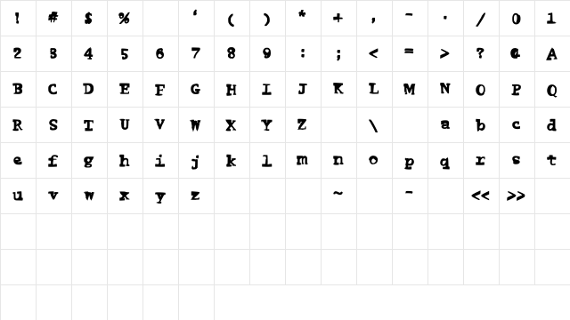 FunnyMe Medium font glyphpreview