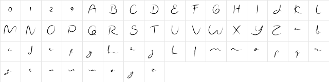 Shamallien Regular font glyphpreview