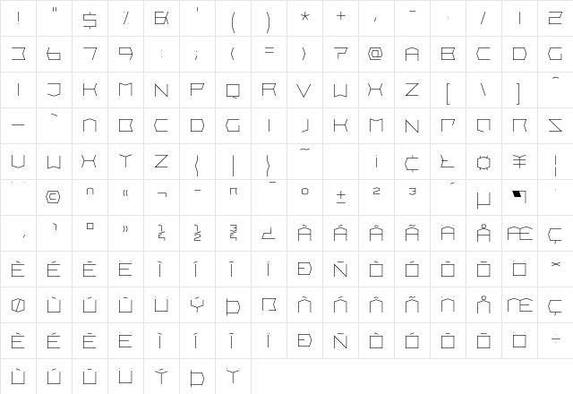 Wrocislaw Normal font glyphpreview