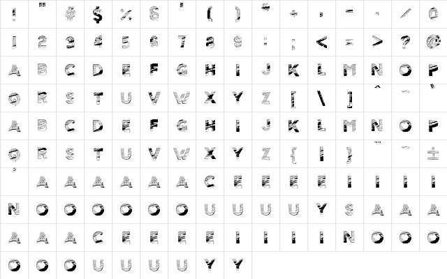 Scolarship Regular font glyphpreview