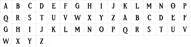 Etherion FREE Regular font glyphpreview