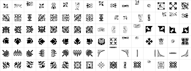 PeriodBorders1NF Regular font glyphpreview