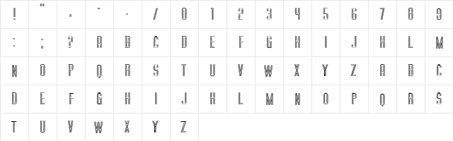 Trio Bold font glyphpreview