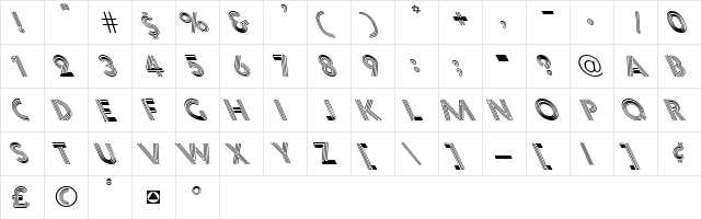 Near Left Sighted Lefty Normal font glyphpreview