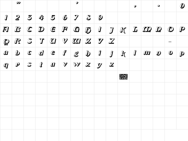 Brunswyk Italic font glyphpreview