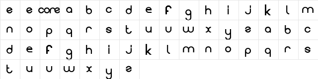 Evolution Evolution font glyphpreview