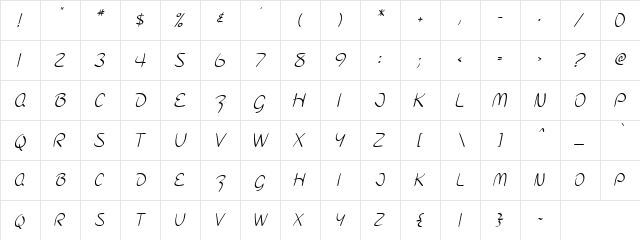 Kizzo Marshall Fcc Regular font glyphpreview