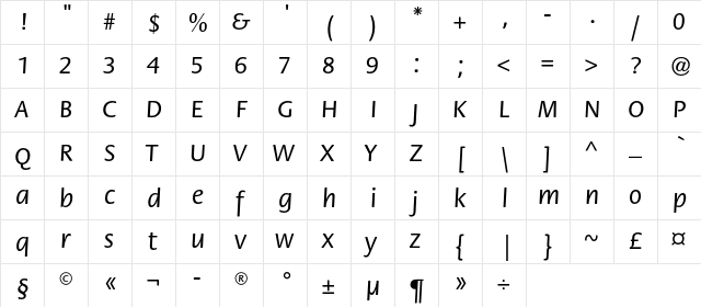FloraC Regular font glyphpreview