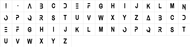 Under Authority Regular font glyphpreview