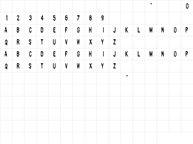 Motorway Regular font glyphpreview