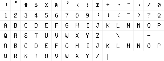 FakeReceipt Regular font glyphpreview