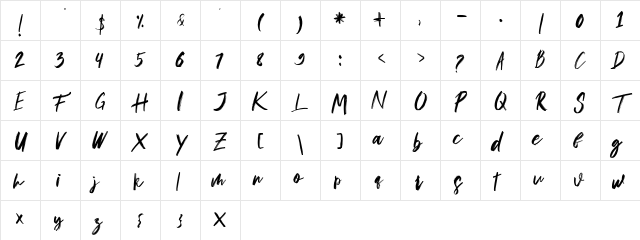 musuh Regular font glyphpreview