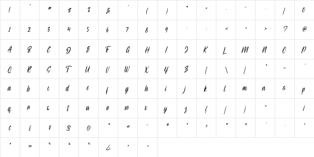 Sheltone Regular font glyphpreview