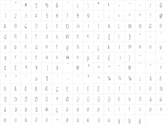 Mindmonkey Regular font glyphpreview